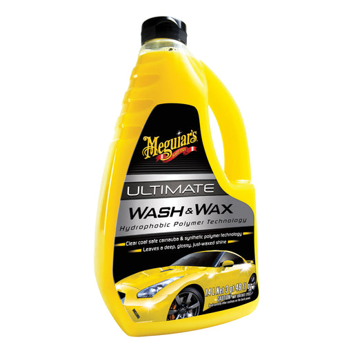 Meguiar's G17748 Ultimate Wash and Wax, 48 oz Bottle, Bright Yellow, Liquid