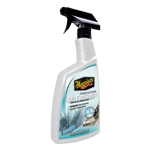 Meguiar's G180724 Carpet and Cloth Re-Fresher, 24 oz Aerosol Can, Clear, Liquid, New Car