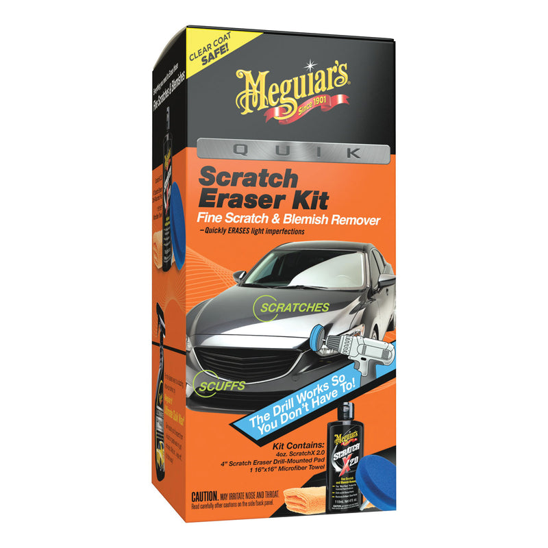 Meguiar's G190200 Quik Scratch Eraser Kit, 4 oz Bottle, Creamy White, Liquid