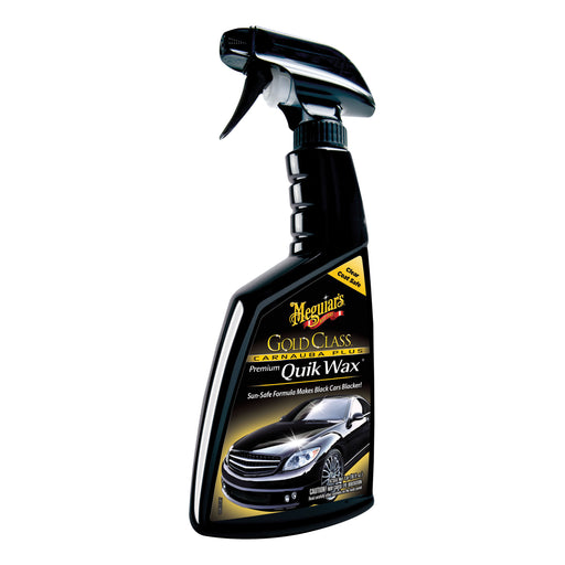 Meguiar's Gold Class G7716 Carnauba Plus Premium Quik Wax, 16 oz Spray Bottle, Glossy Shine, Clear,