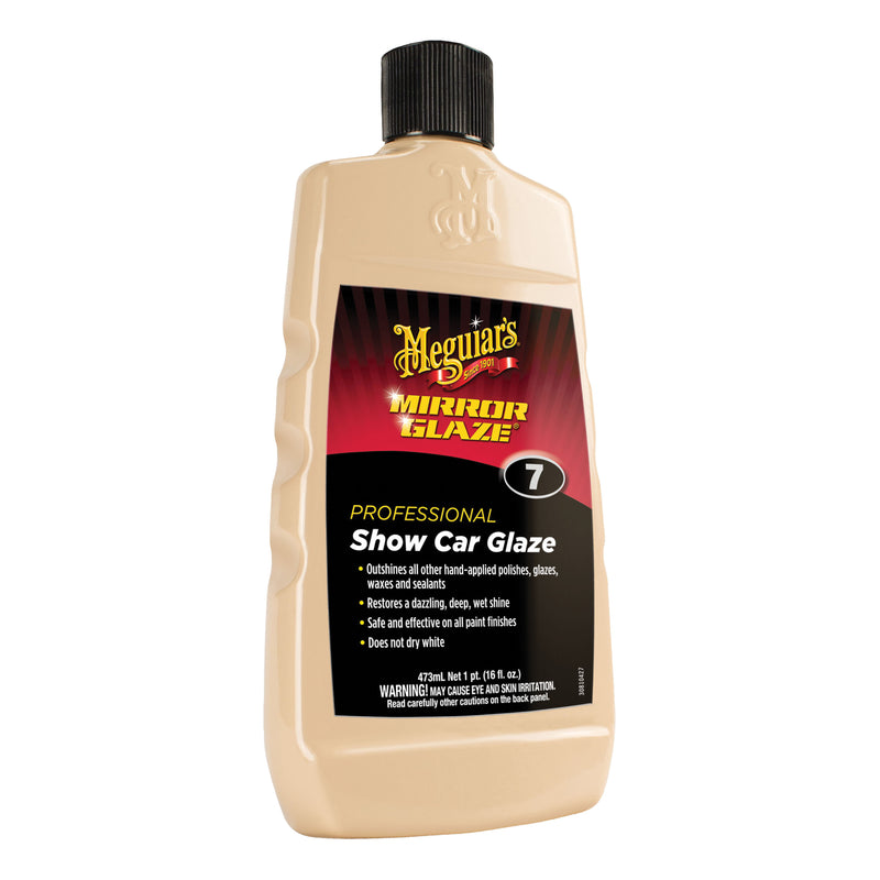 Meguiar's Mirror Glaze M0716 Professional Show Car Glaze, 16 oz Bottle, Gloss Yellow Green, Liquid