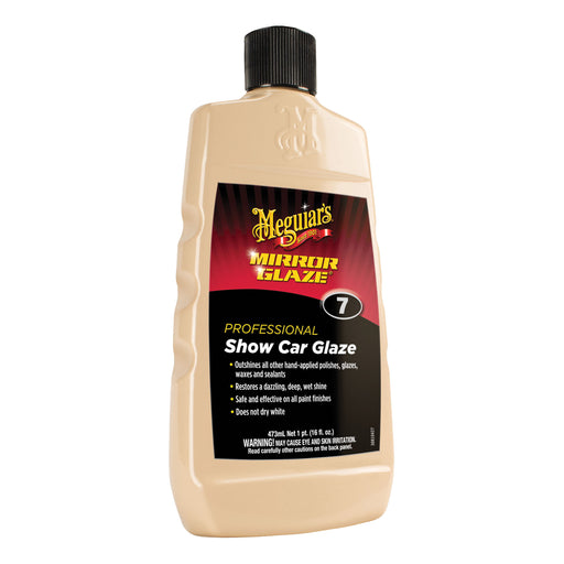 Meguiar's Mirror Glaze M0716 Professional Show Car Glaze, 16 oz Bottle, Gloss Yellow Green, Liquid