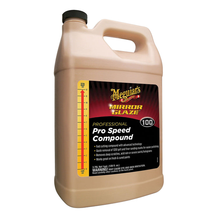 Meguiar's® Mirror Glaze® M10001 Pro Speed Compound, 1 gal, Clear, Liquid, Compound