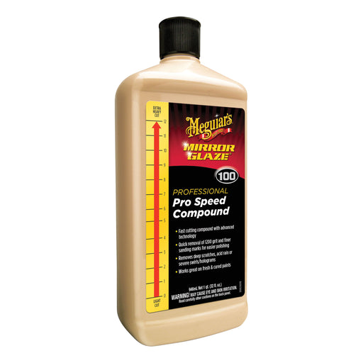 Meguiar's Mirror Glaze M10032 Pro Speed Compound, 32 oz, Clear, Liquid, Compound — view 2
