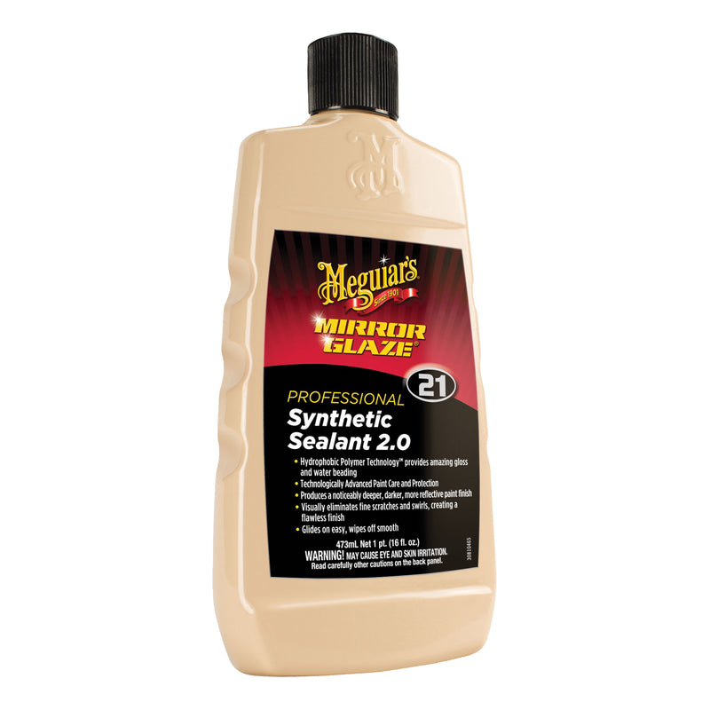 Meguiar's Mirror Glaze M2116 Synthetic Sealant, 16 oz Bottle, Gloss, Creamy Purple, Liquid