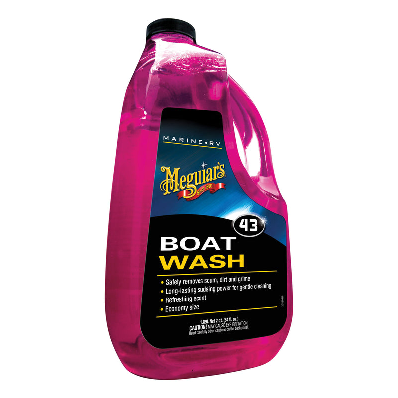 Meguiar's M4364 Marine/RV Boat Wash, 64 oz Can, Clear, Liquid