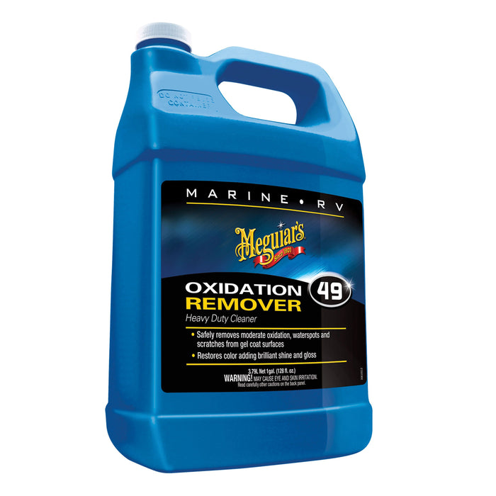 Meguiar's M4901 Heavy Duty Marine/RV Oxidation Remover, 1 gal Can, White, 348 g/L VOC