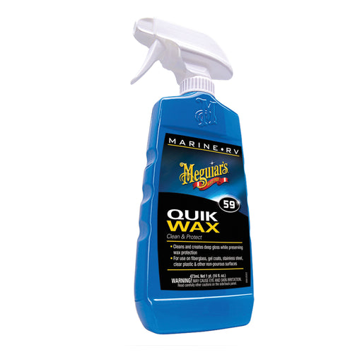 Meguiar's M5916 Marine/RV Quik Wax, 16 oz Spray Bottle, Gloss, Milky White, Liquid