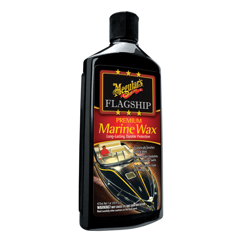 Meguiar's M6316 Flagship Premium Marine Wax, 16 oz Bottle, Gloss Shine, Creamy Ivory, Liquid