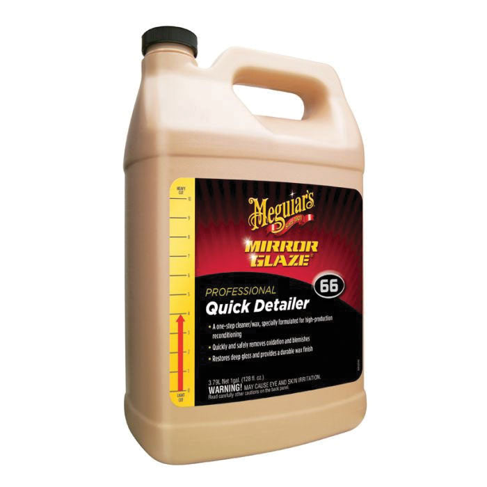 Meguiar's Mirror Glaze M6601 Quik Detailer, 1 gal, Liquid, Blue, Wax