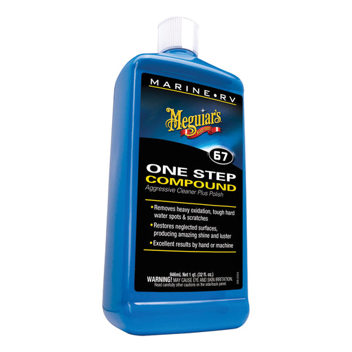 Meguiar's M6701 Marine/RV One Step Compound, 1 gal Can, High Gloss Creamy White, Liquid