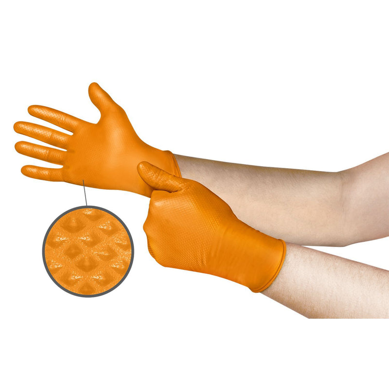 Large - Microflex 6.3 Mil Nitrile Mega Texture
