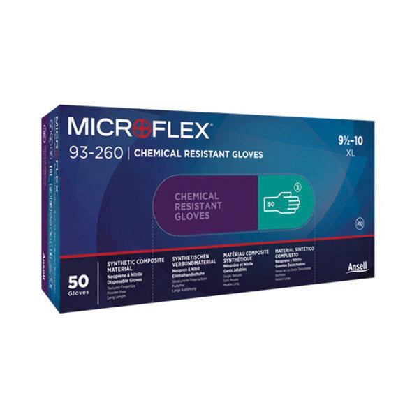 Microflex Corp. Microflex 93-260090 General Purpose Disposable Gloves, Large, Nitrile, Neoprene, Tex — view 2