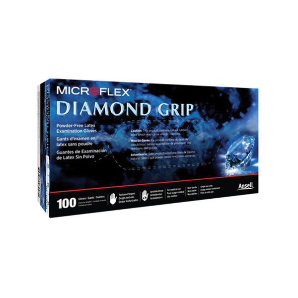 Diamond Grip MF300-XS Disposable Exam Gloves, X-Small, Natural Latex, Natural Color