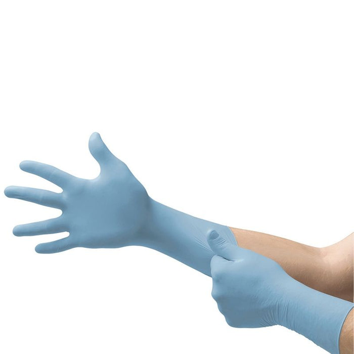 Microflex® Integra® N873L Disposable Gloves, Large, Nitrile, Blue