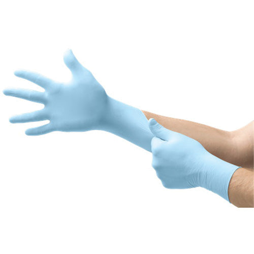 XCEED XC310-L Large Nitrile Exam Gloves, Textured Blue, 3 mil