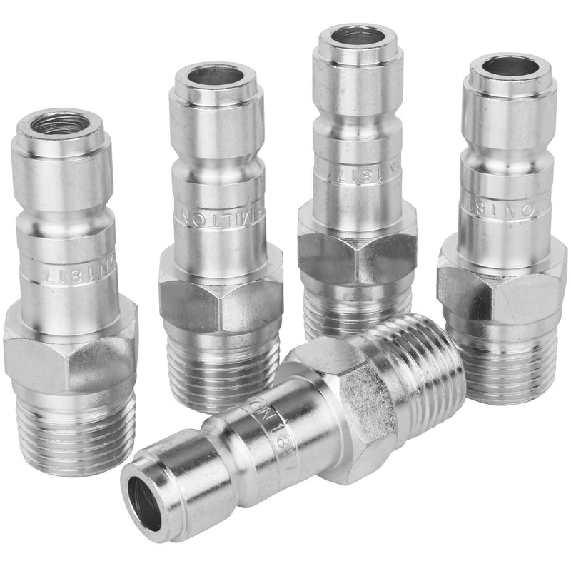 1817 1/2 in Male G-Style Plug, 99 SCFM, 300 psi Max, Case-Hardened Steel