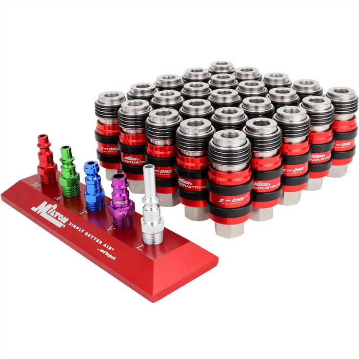 Milton Universal Safety Exhaust Coupler Display Pack