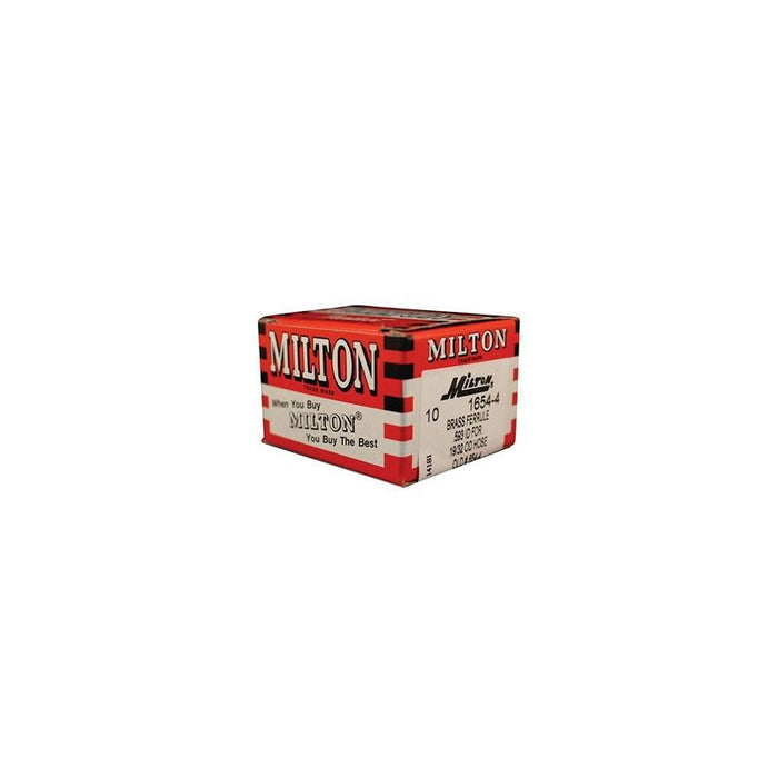 Milton Industries, Inc. Milton 1654-4 Domestic Hose Ferrule, 19/32 in, Brass — view 2