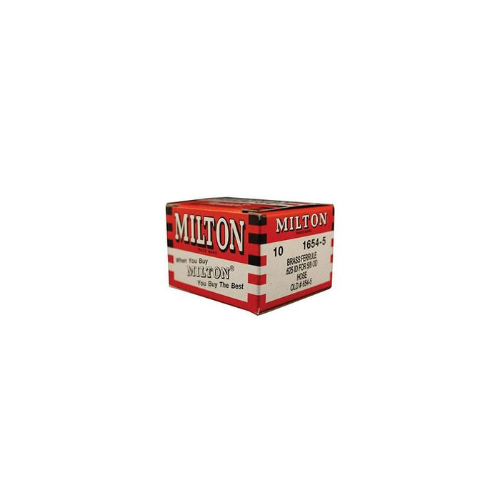 Milton Industries, Inc. Milton 1654-5 Domestic Hose Ferrule, 5/8 in, Brass