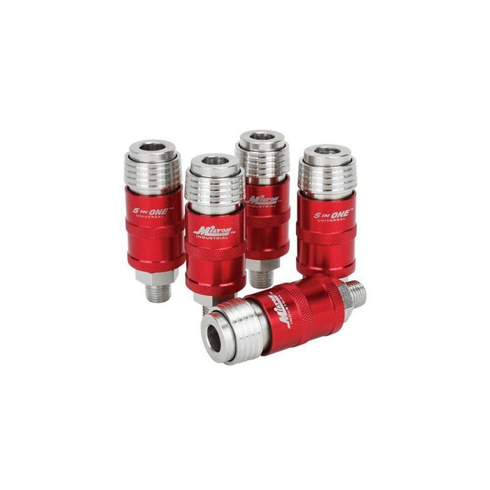 Milton Industries, Inc. Milton 5 In One 1751 Universal Quick-Connect Safety Exhaust Coupler, 1/4 in, — view 2