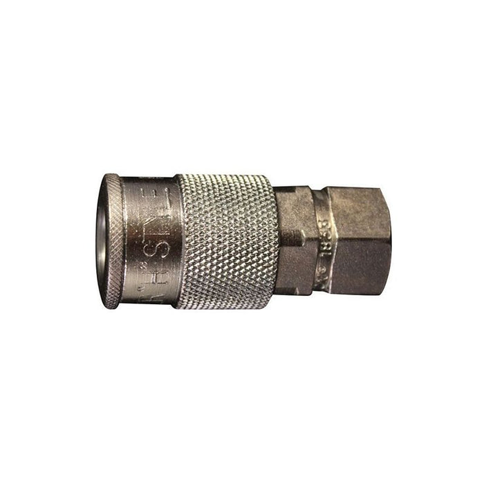 Milton Industries, Inc. Milton 1833 H-Style Coupler, 1/4 in, FNPT, 300 psi, Steel