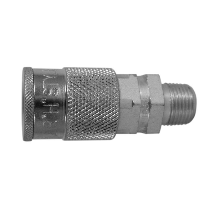 Milton Industries, Inc. Milton 1836 H-Style Coupler, H-Style, 3/8 in, MNPT, Steel