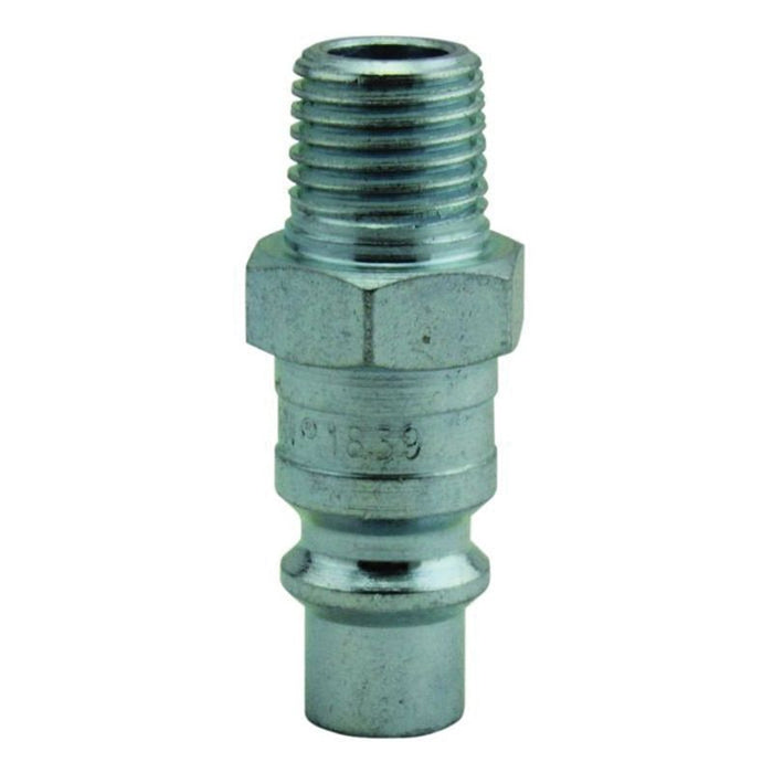 Milton Industries, Inc. Milton 1839 H-Style Quick-Connect Air Fitting Plug, 1/4 in, MNPT, 300 psi, S — view 3