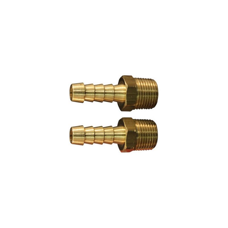 603 Brass Hose End, 3/8" MNPT Thread with 3/8" ID Barb for New or Repair Hoses