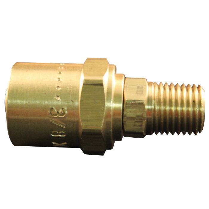 Milton Industries, Inc. Milton 621-11 Reusable Hose End Fitting, For 3/8 in ID x 11/16 in OD Hose