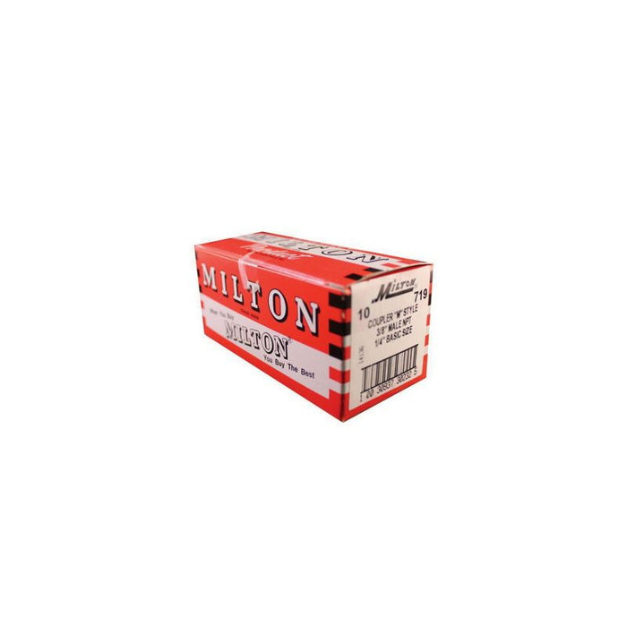 Milton Kwik-Change 719 M-Style Coupler, 3/8 in, MNPT, Gold — view 2