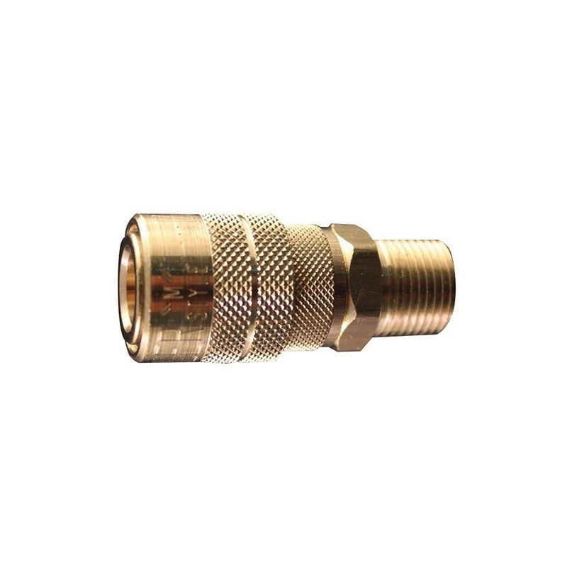 719 Kwik-Change M-Style Coupler 3/8 MNPT Gold, 40 scfm