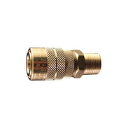 Milton Industries, Inc. Milton Kwik-Change 719 M-Style Coupler, 3/8 in, MNPT, Gold
