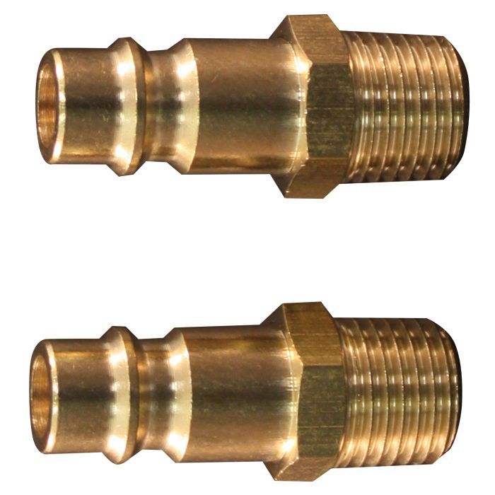 Milton Industries, Inc. Milton HighFlowPRO 760 V-Style Air Fitting Plug, 1/4 in, MNPT, 1.4375 in L, — view 4