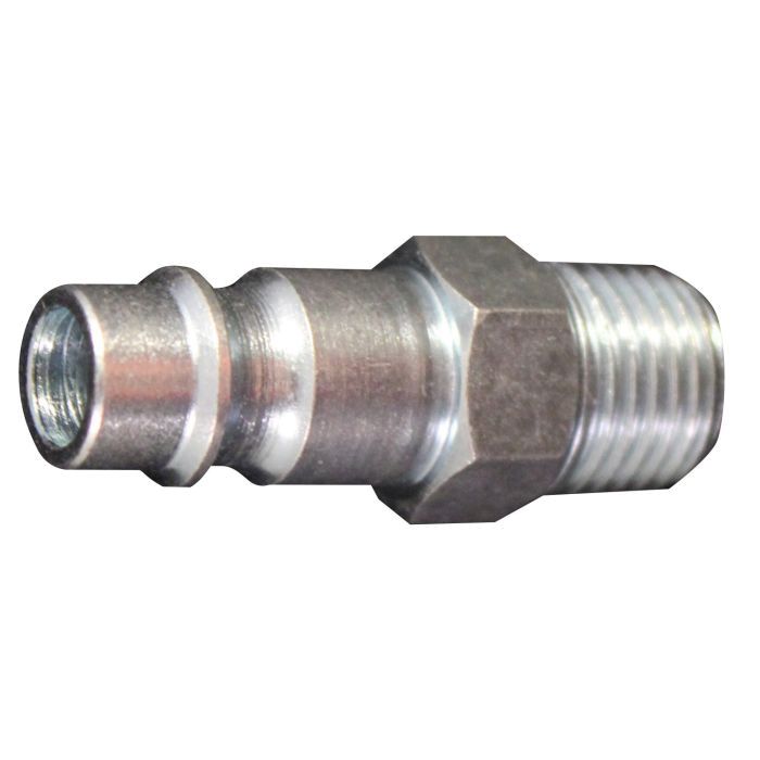 Milton Industries, Inc. Milton 760-1 V-Style European Interchange Plug, 1/4 in, MNPT, Steel — view 4