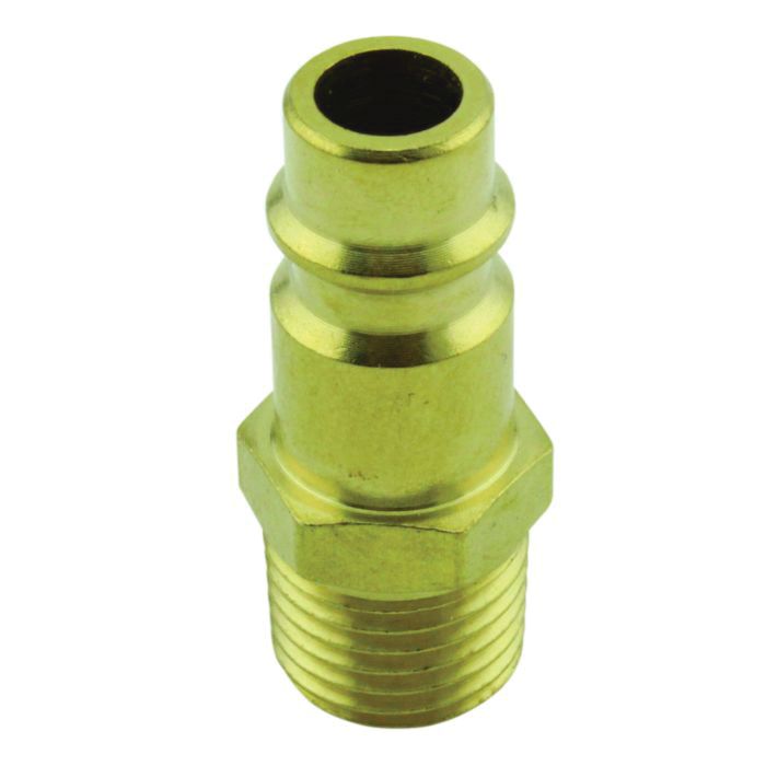 Milton Industries, Inc. Milton HighFlowPRO 760 V-Style Air Fitting Plug, 1/4 in, MNPT, 1.4375 in L, — view 2