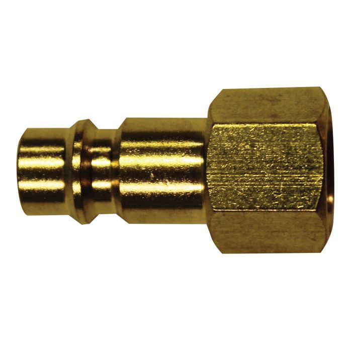 Milton Industries, Inc. Milton HighFlowPRO 761 V-Style Air Fitting Plug, 1/4 in, FNPT, 1.3125 in L,