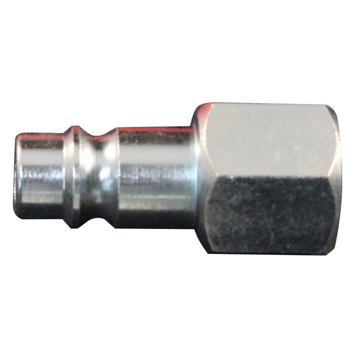 Milton Industries, Inc. Milton 761-1 V-Style European Interchange Plug, 1/4 in, FNPT, Steel — view 4
