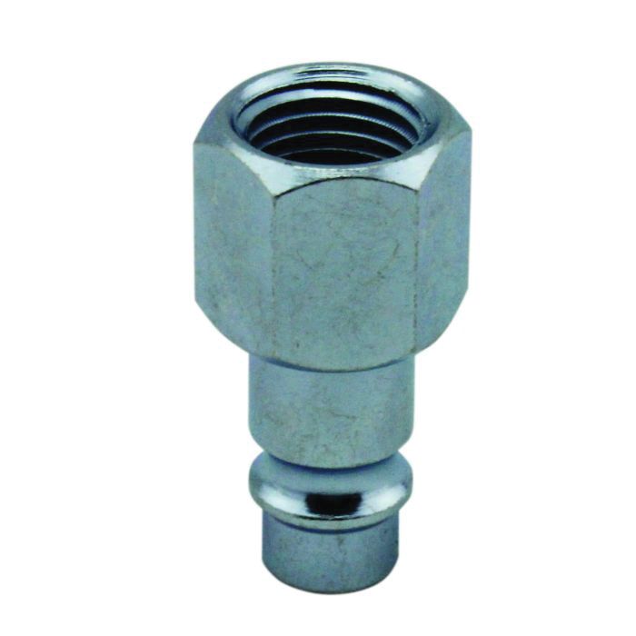 Milton Industries, Inc. Milton 761-1 V-Style European Interchange Plug, 1/4 in, FNPT, Steel — view 2
