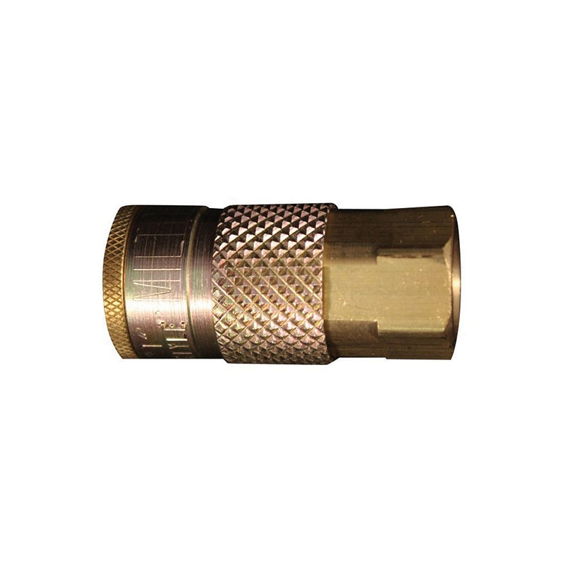 Milton Industries, Inc. Milton 785 T-Style Coupler, 1/4 in, FNPT, Steel — view 3
