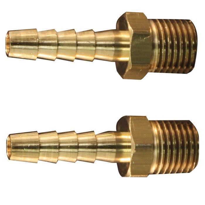 Milton Industries, Inc. Milton S-600 Hose End Fitting, 1/4 in MNPT x 1/4 in Hose — Natural — view 2