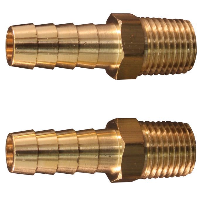 Milton Industries, Inc. Milton S-602 Hose End Fitting, 1/4 in MNPT x 3/8 in Hose — Natural — view 4