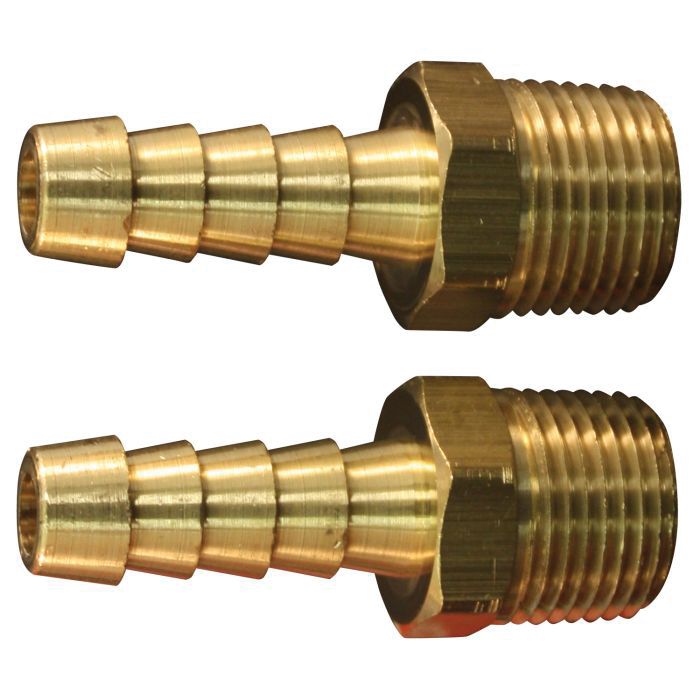 Milton Industries, Inc. Milton S-603 Hose End Fitting, 3/8 in MNPT x 3/8 in Hose — Natural — view 2