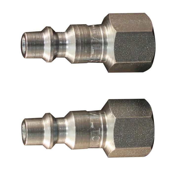 Milton Industries, Inc. Milton S-728 M-Style Plug, 1/4 in, FNPT, Steel