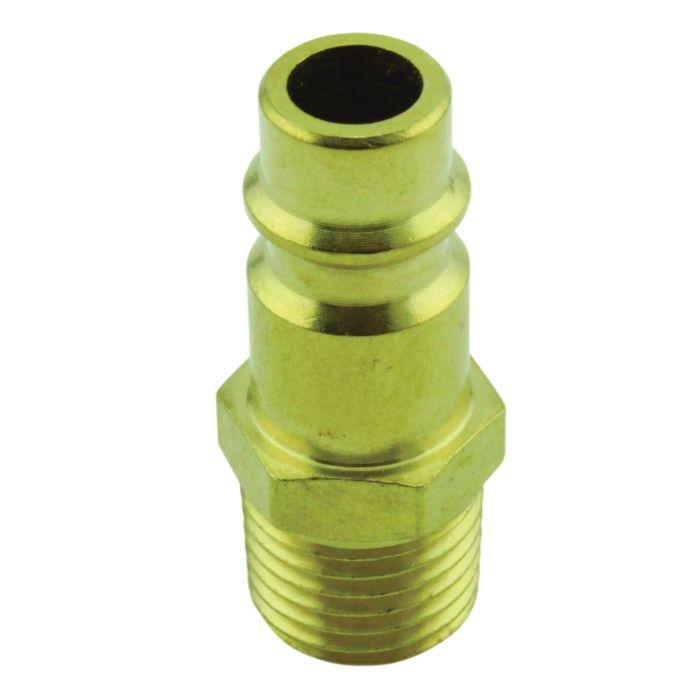 Milton Industries, Inc. Milton Highflowpro S-760 V-Style Plug, 1/4 in, MNPT, Brass — view 3