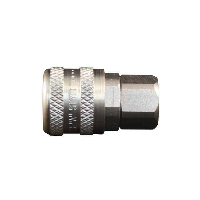 Milton Industries, Inc. Milton S-775 A-Style Coupler, 1/4 in, FNPT, Steel