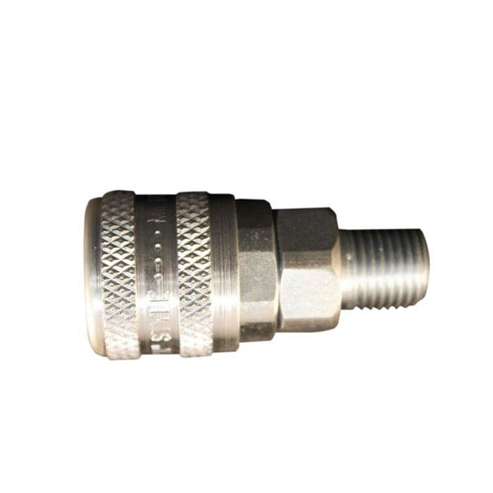 Milton Industries, Inc. Milton S-776 A-Style Coupler, 1/4 in, MNPT, Steel