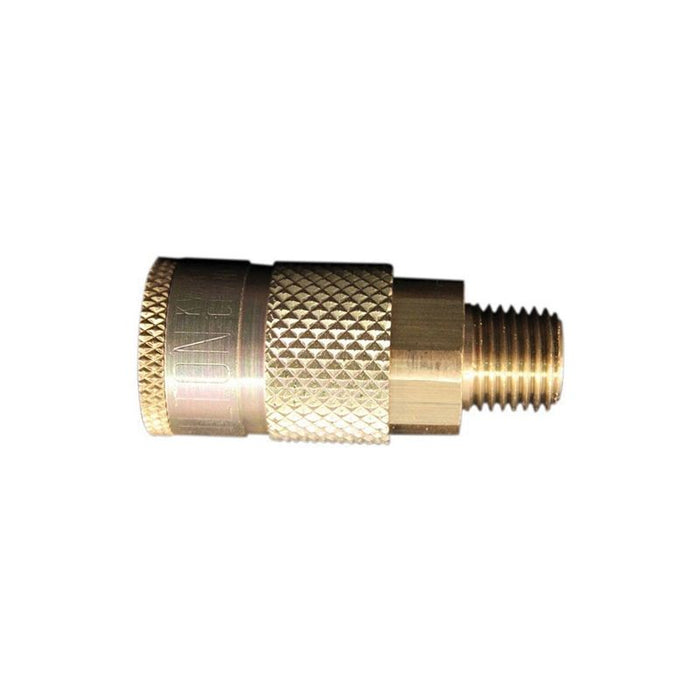 Milton S-786 T-Style Quick-Connect Coupler, 1/4 in, MNPT, Brass