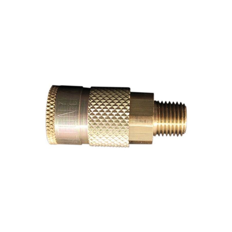T-Style Quick-Connect Coupler MNPT Brass, 40 scfm Flow, Part S-786