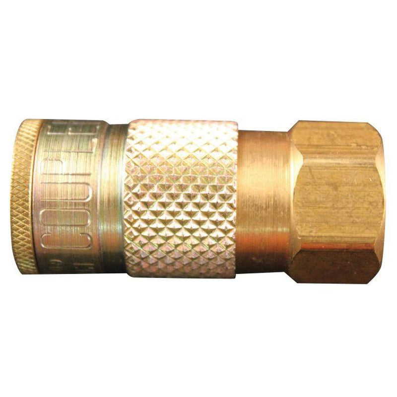 788 1/4" Female Body 3/8" NPT T-Style, brass, 300 psi, 40 scfm